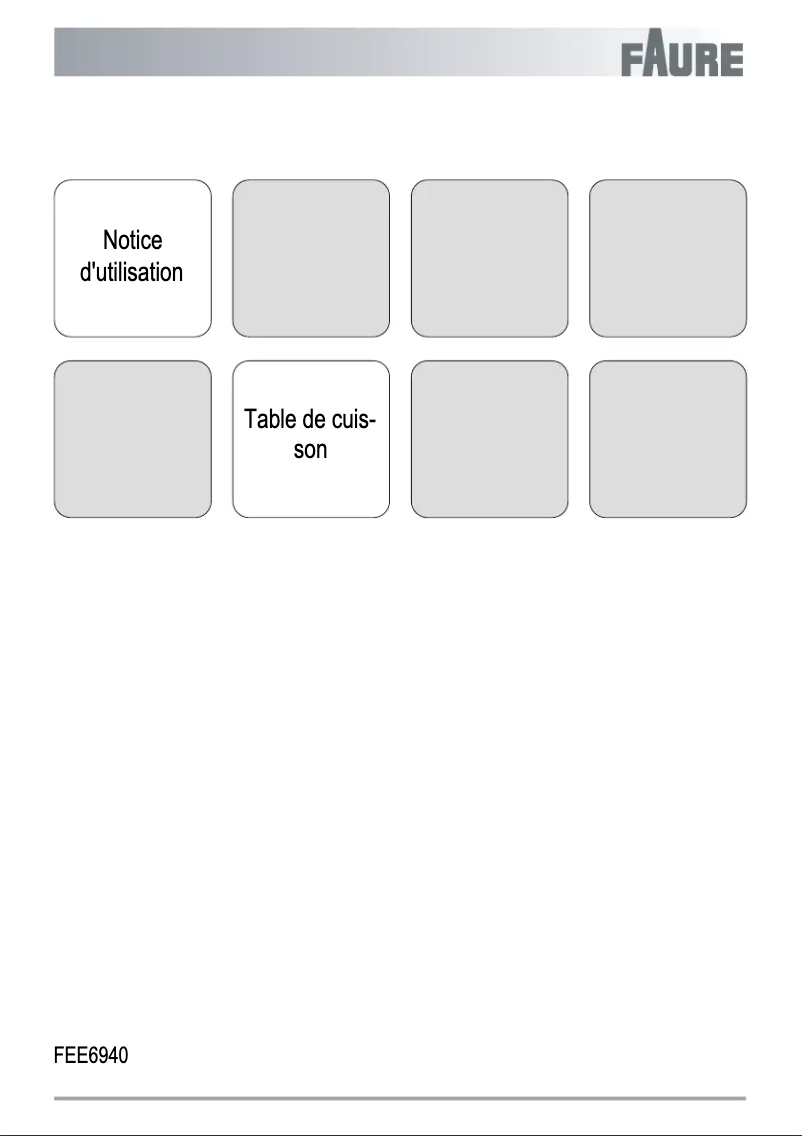 Page n°1 - Manuel utilisateur Faure FEE6940FXA