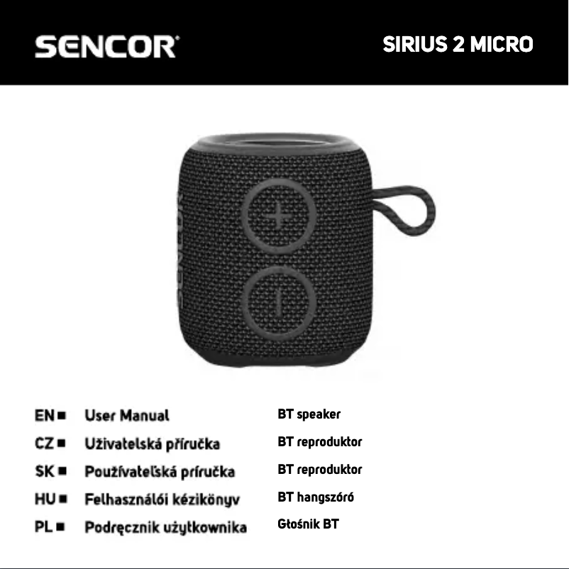 Image de la première page du manuel de l'appareil SIRIUS 2 MICRO