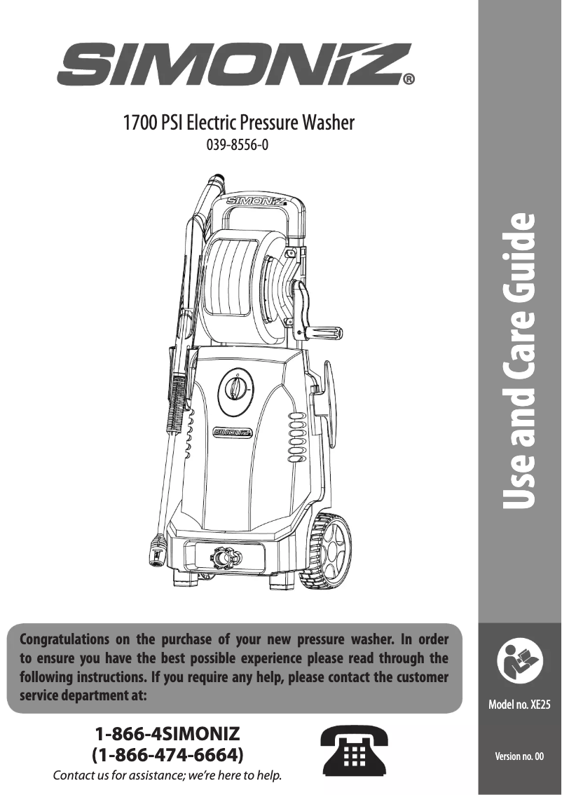 Página 1 del manual Manual de usuario Simoniz 039-8556-0