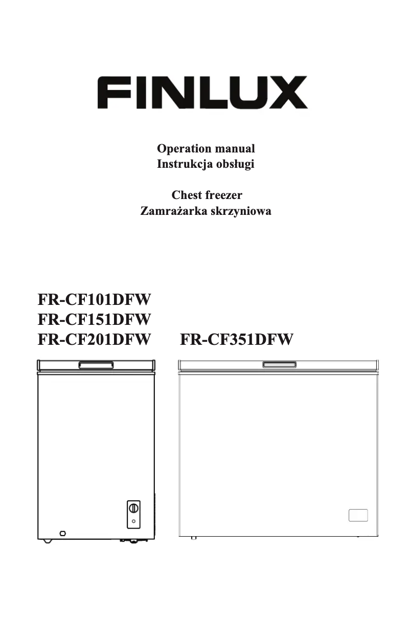 Page 1 de la notice Manuel utilisateur Finlux FR-CF101DFW