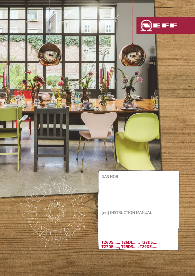 Page 1 de la notice Fiche technique Neff T26DS49W0