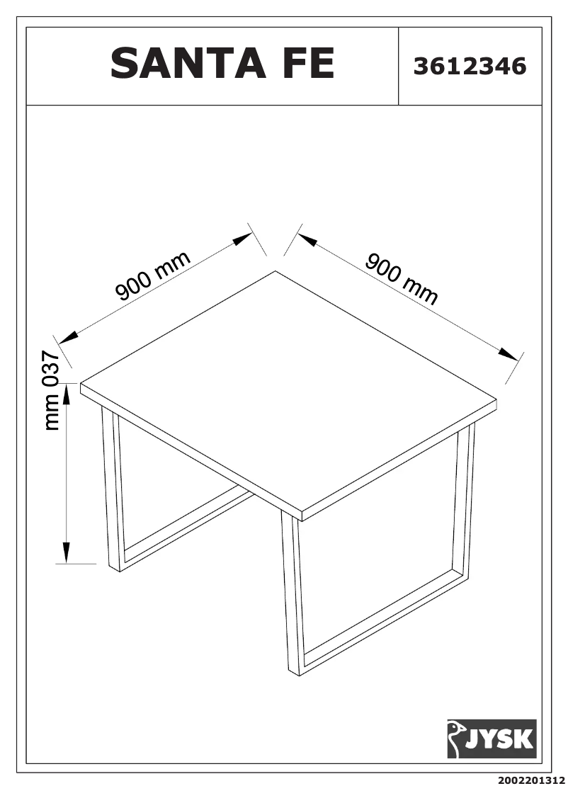 Image de la première page du manuel de l'appareil Santa Fe (90x90x73)
