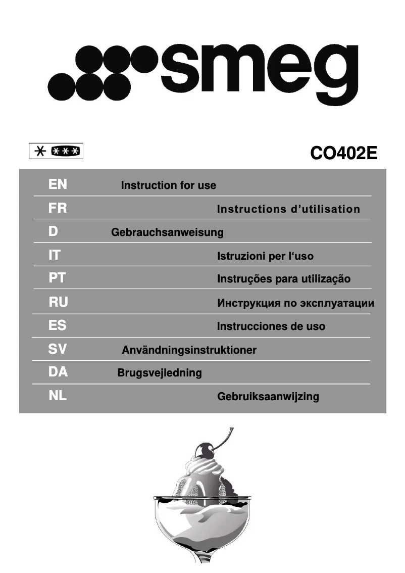 Page n°1 - Brochure Smeg CO402E