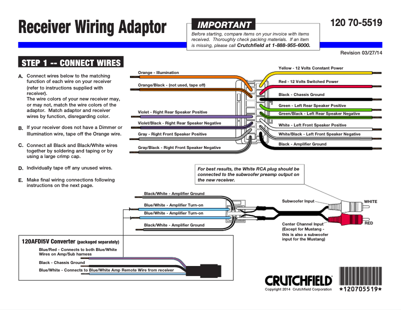 Page n°1 - Manuel utilisateur Metra 70-5519