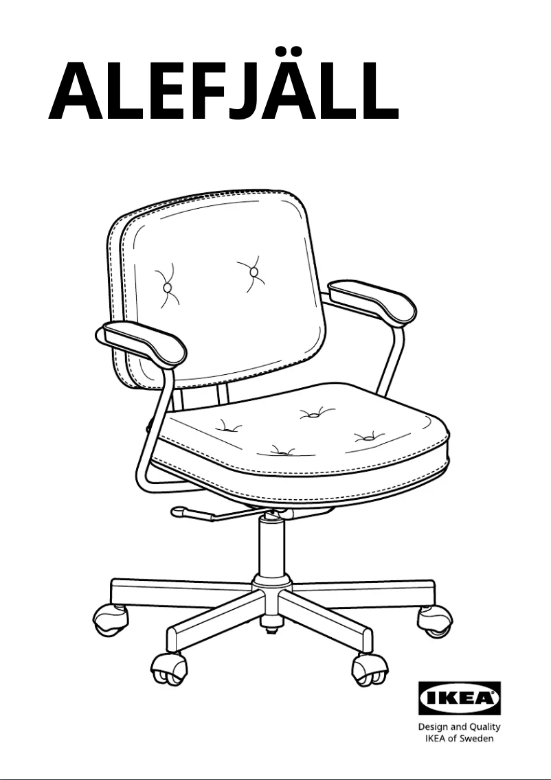 Page 1 de la notice Manuel utilisateur Ikea ALEFJÄLL 903.202.24