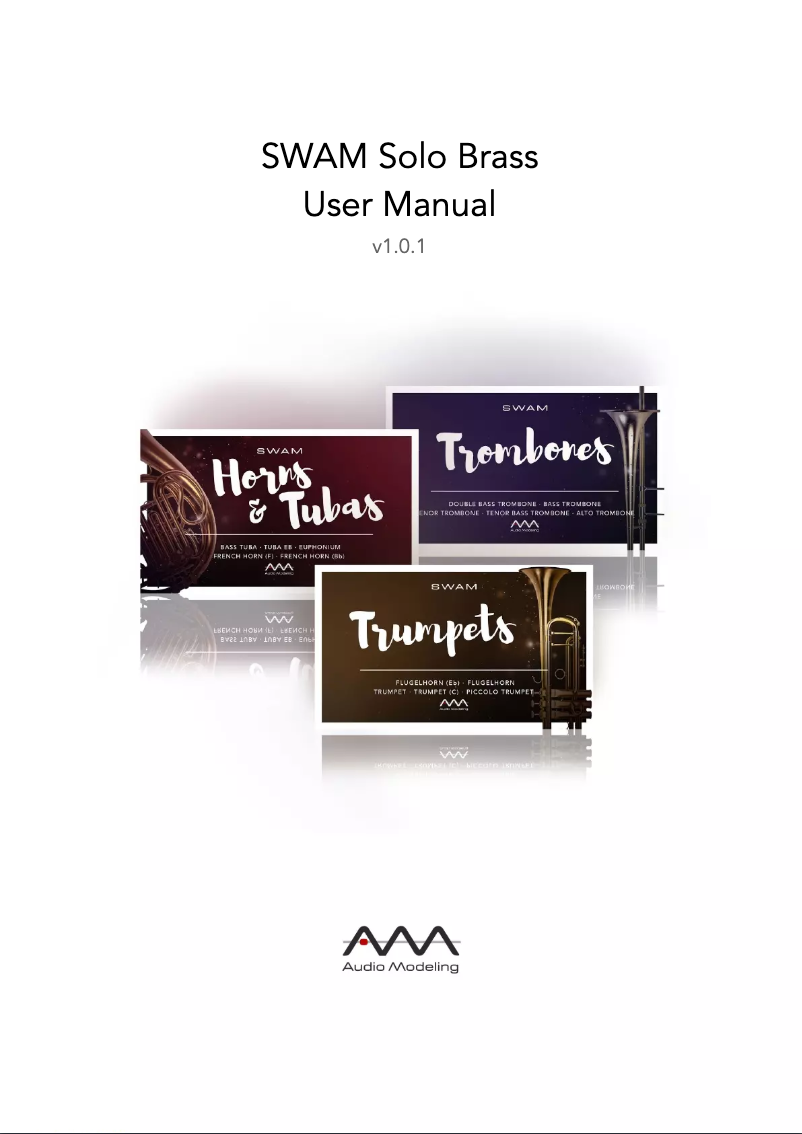 Image de la première page du manuel de l'appareil SWAM Solo Brass