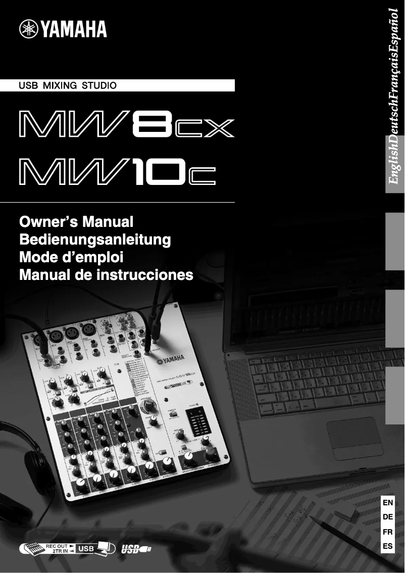 Page 1 de la notice Manuel utilisateur Yamaha MW8CX
