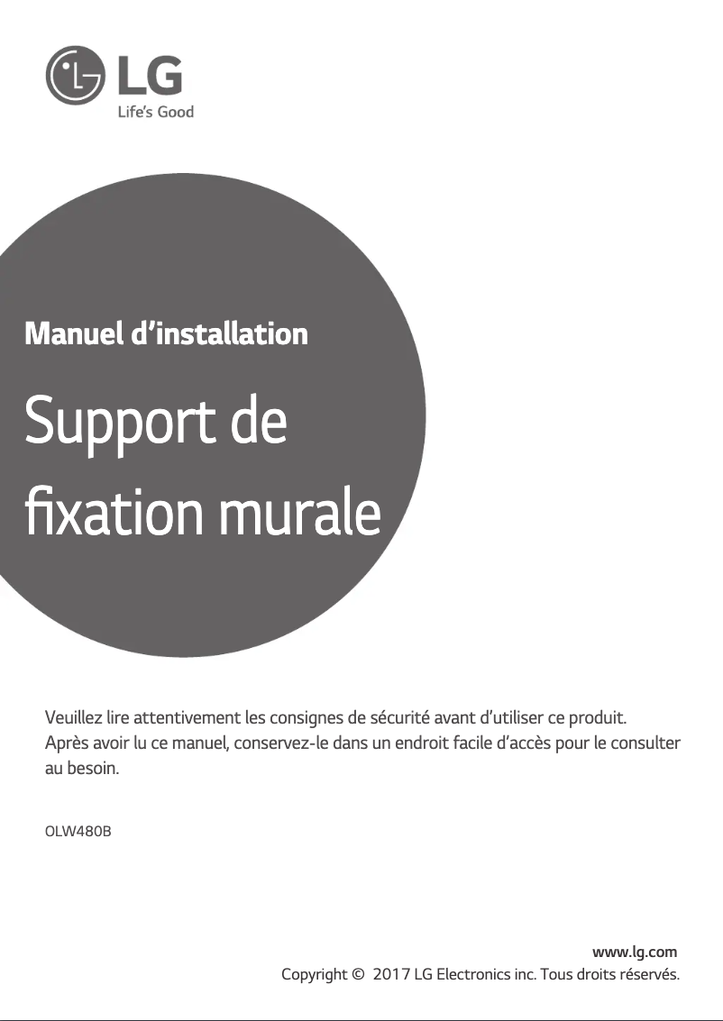 Page 1 de la notice Manuel utilisateur LG OLW480B