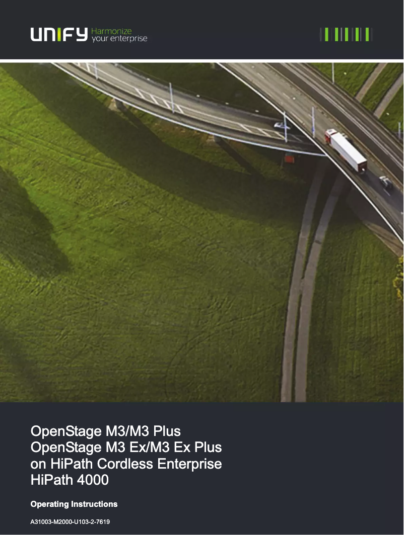 Page 1 de la notice Manuel utilisateur Unify OpenStage M3 handsets