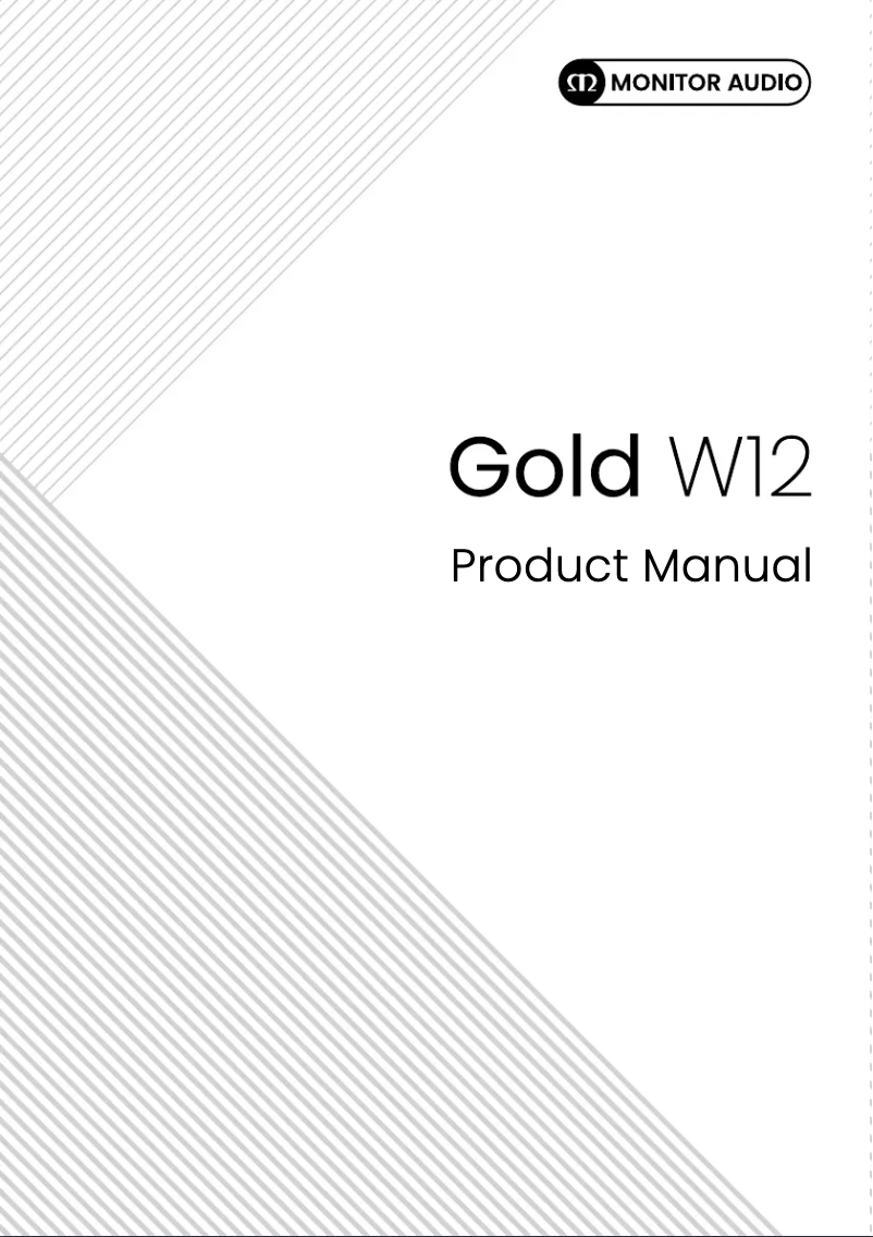 Page n°1 - Manuel utilisateur Monitor Audio Gold 300