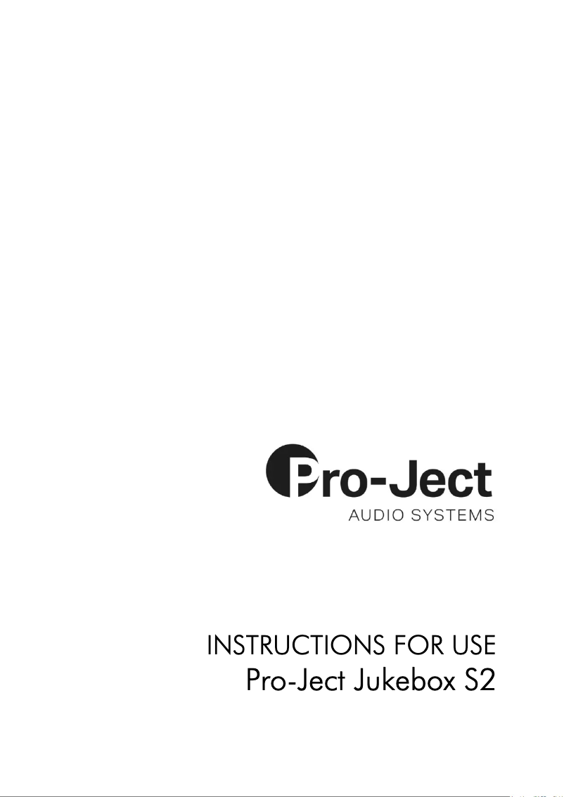 Page 1 de la notice Manuel utilisateur Pro-Ject Juke Box S2 Stereo Set