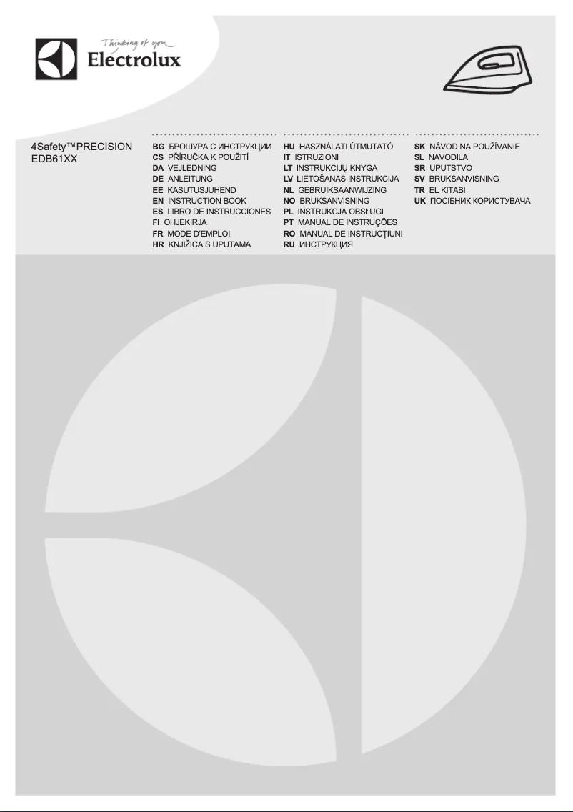 Page n°1 - Manuel utilisateur Electrolux 4Safety Precision EDB6146