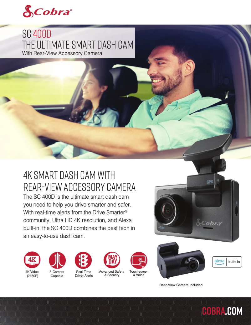 Page 1 de la notice Fiche technique Cobra SC 400D