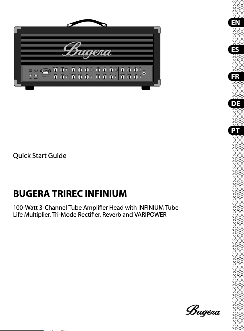 Page n°1 - Guide de démarrage rapide Bugera Trirec Infinium