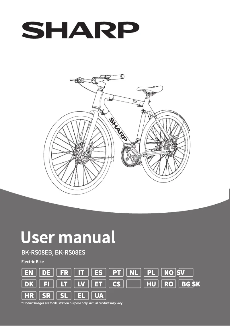 Page 1 de la notice Manuel utilisateur Sharp BK-RS08EB
