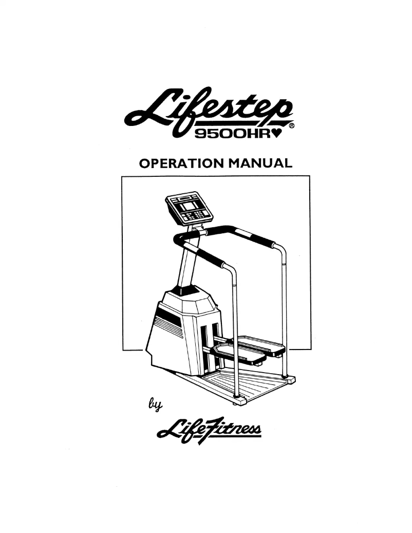 Página 1 del manual Manual de usuario Life Fitness 9500HR