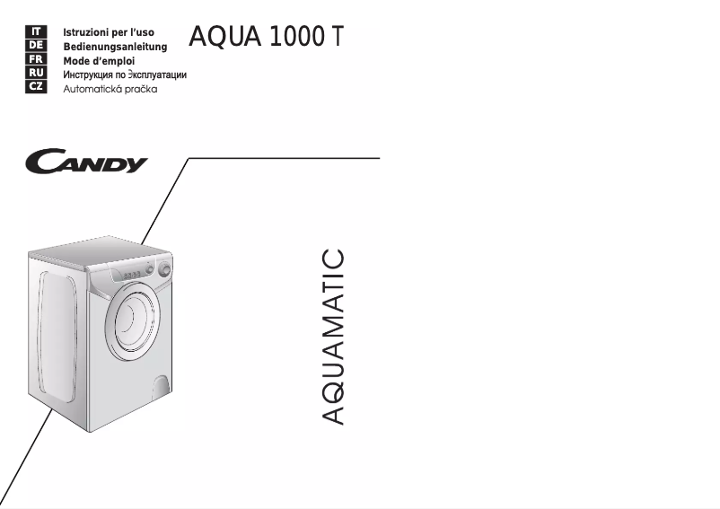 Image de la première page du manuel de l'appareil AQUA 1000T METAL