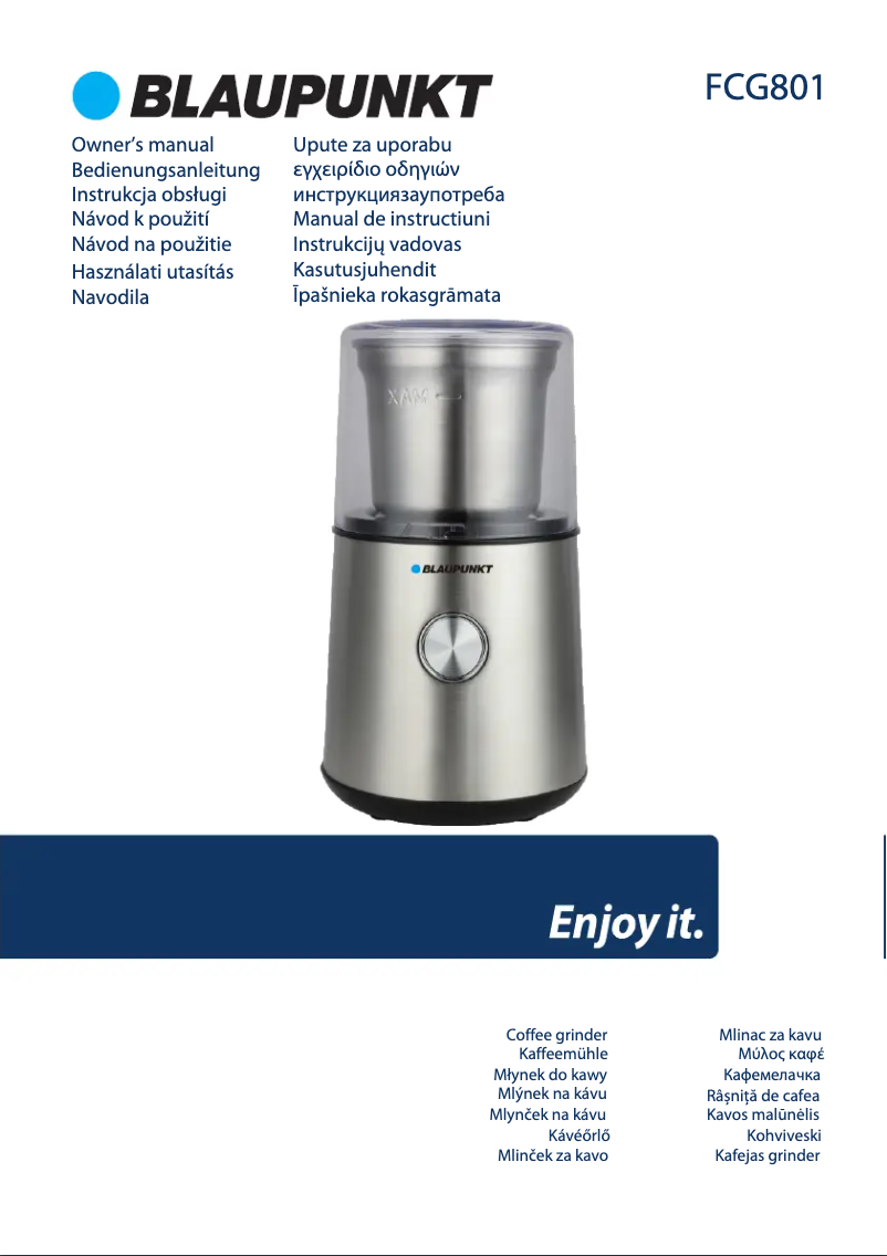 Imagen de la primera página del manual del dispositivo FCG701