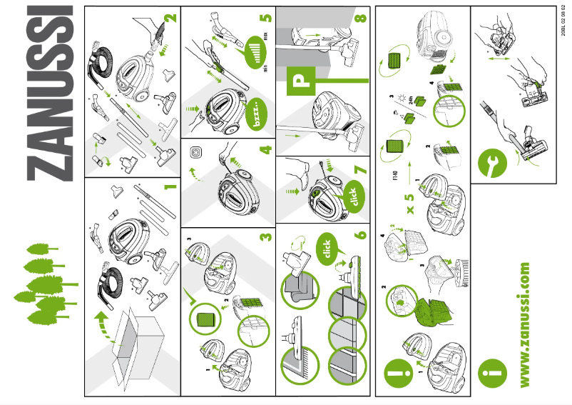 Image de la première page du manuel de l'appareil ZAN2030REL