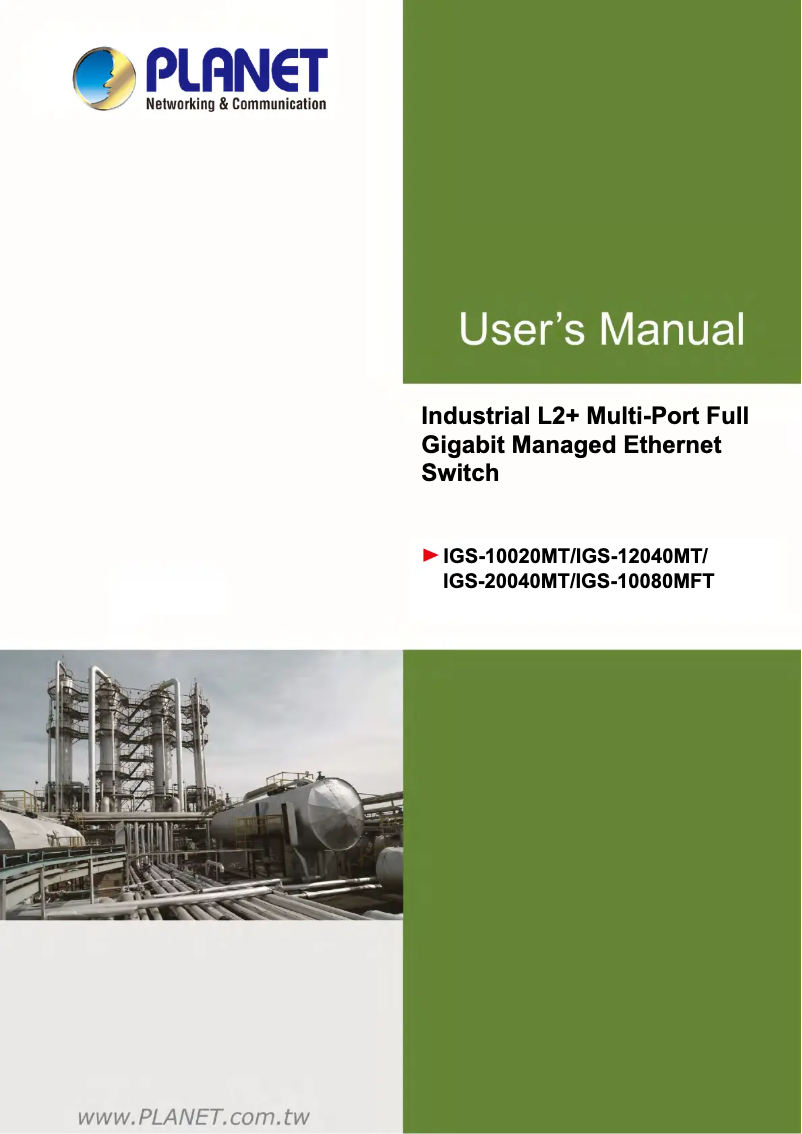 Image de la première page du manuel de l'appareil IGS-12040MT