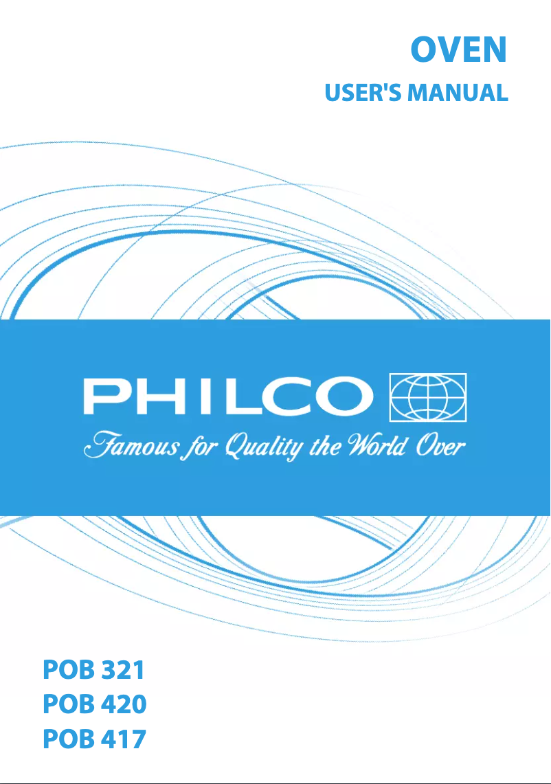 Page 1 de la notice Manuel utilisateur Philco POB 321