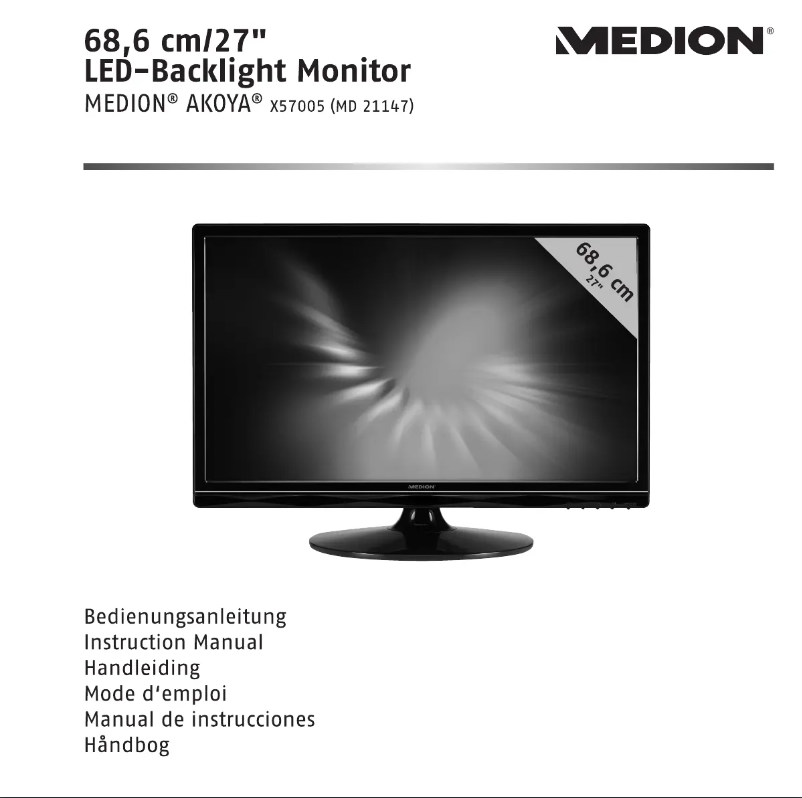 Image de la première page du manuel de l'appareil Akoya X57005 (MD 21147)