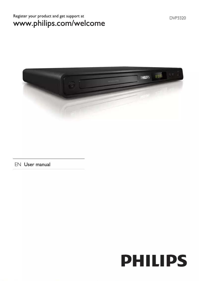 Page 1 de la notice Manuel utilisateur Philips DVP3320