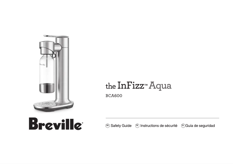 Página 1 del manual Manual de usuario Breville the InFizz Aqua BCA600