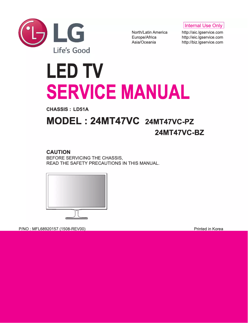 Page n°1 - Manuel utilisateur LG 24MT47VC