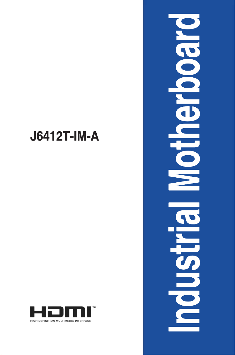 Image de la première page du manuel de l'appareil J6412T-IM-A