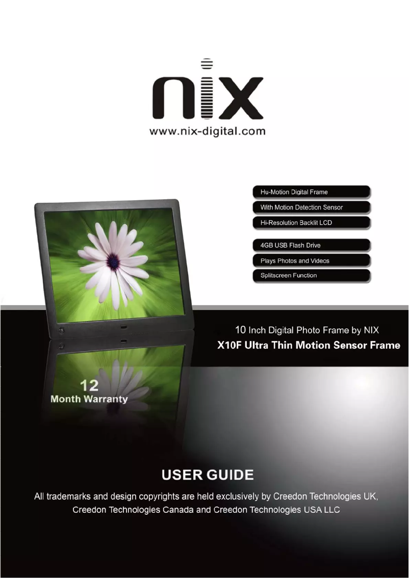 Image de la première page du manuel de l'appareil X10F