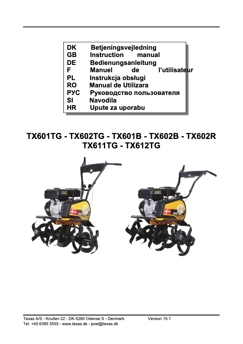 Página 1 del manual Manual de usuario Texas TX602TG
