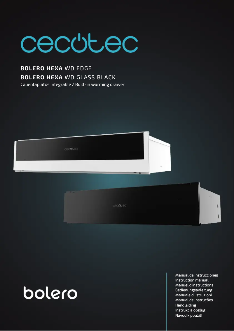 Página 1 del manual Manual de usuario Cecotec Bolero Hexa WD Glass Black