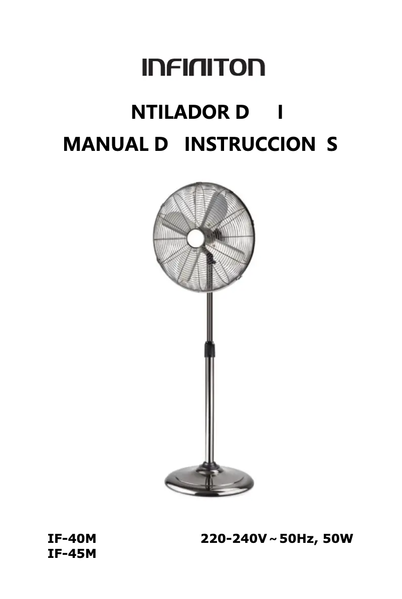 Image de la première page du manuel de l'appareil IF-45M