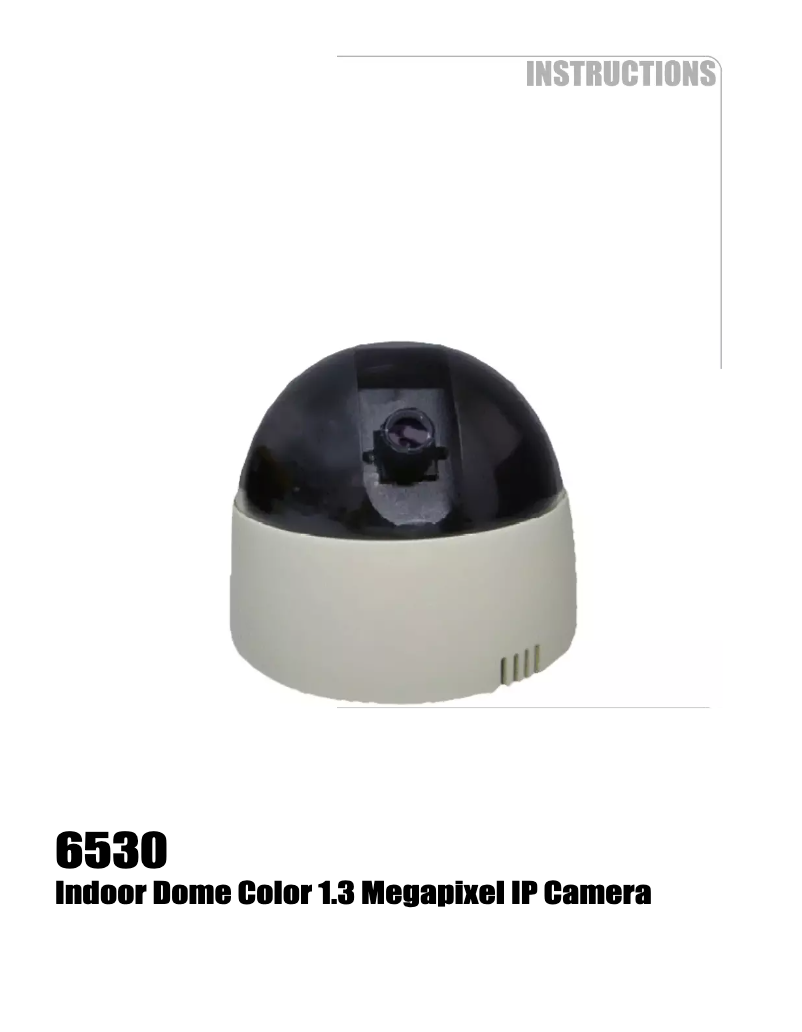 Page 1 de la notice Manuel utilisateur Channel Vision 6530