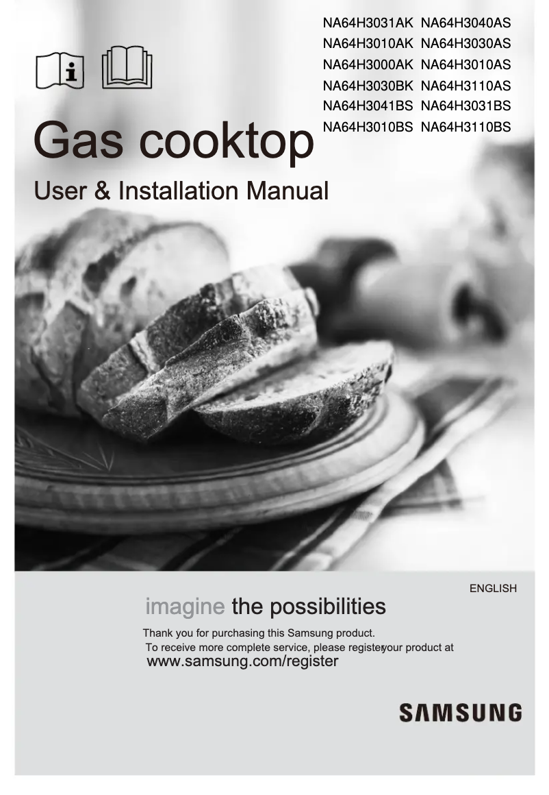 Image de la première page du manuel de l'appareil NA64H3010BS