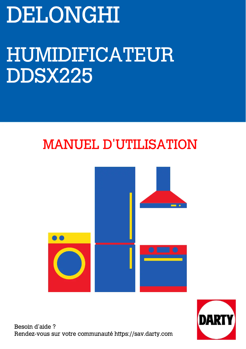 Image de la première page du manuel de l'appareil AriaDry Multi DDSX225