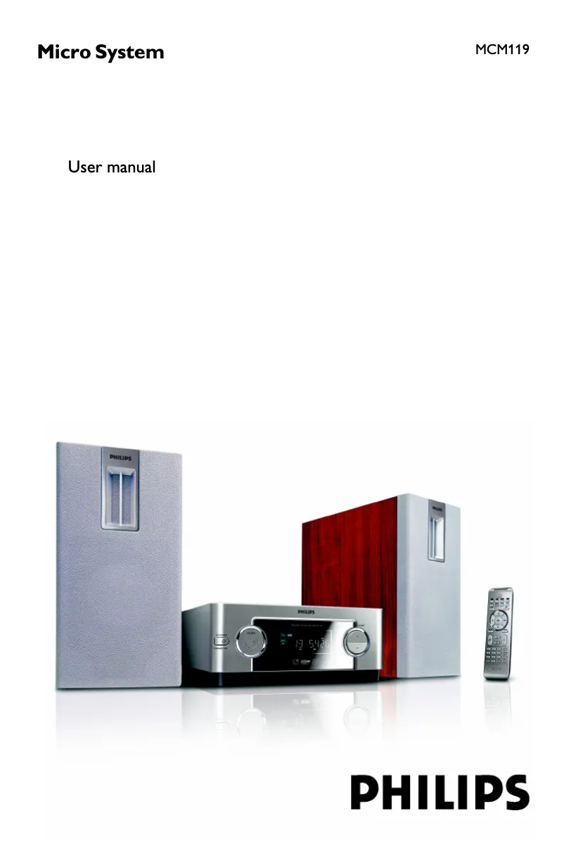 Página 1 del manual Manual de instrucciones Philips MCM119