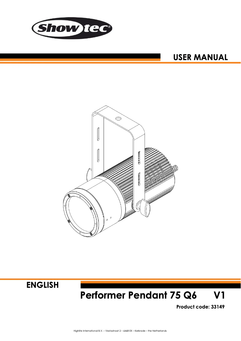 Image de la première page du manuel de l'appareil Performer Pendant 75 Q6