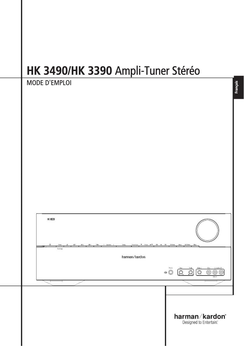 Page n°1 - Manuel utilisateur Harman Kardon HK 3390