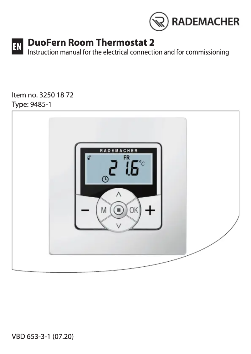 Image de la première page du manuel de l'appareil DuoFern 9485