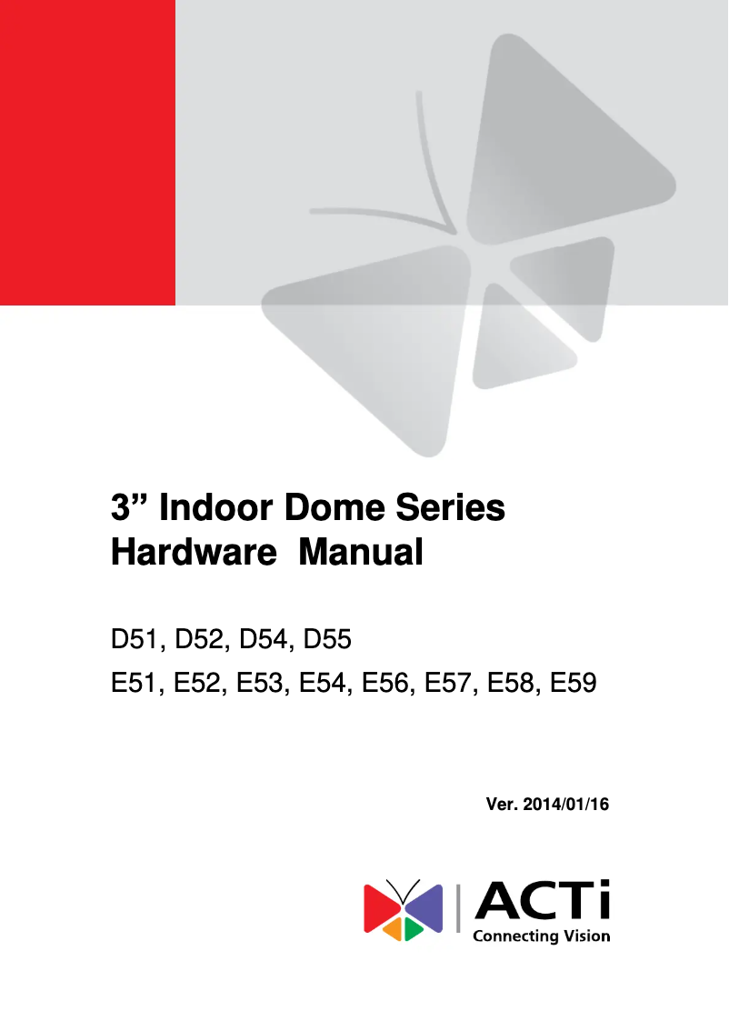 Image de la première page du manuel de l'appareil E53