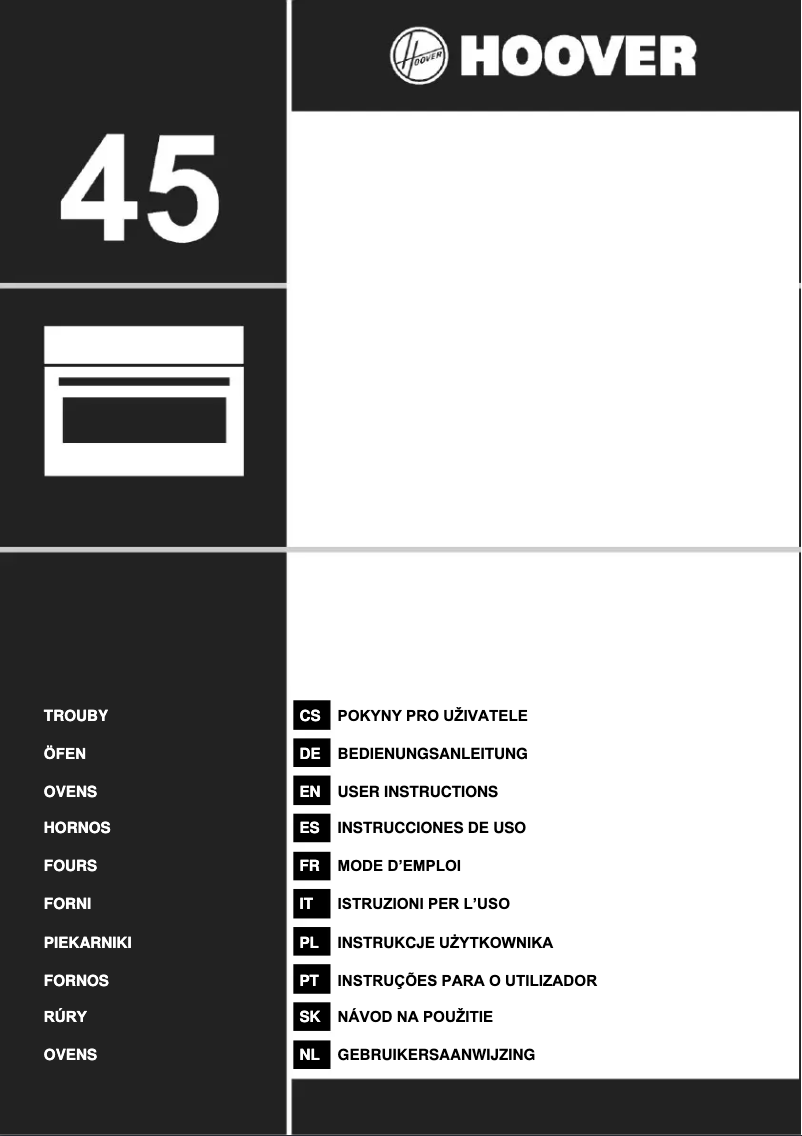 Page n°1 - Manuel utilisateur Hoover HMC34C5M0