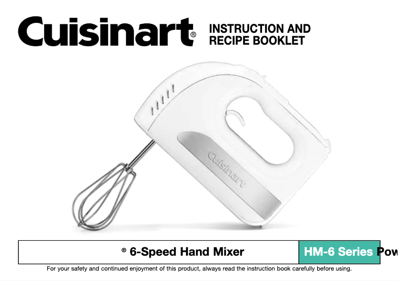 Image de la première page du manuel de l'appareil Power Advantage HM-6