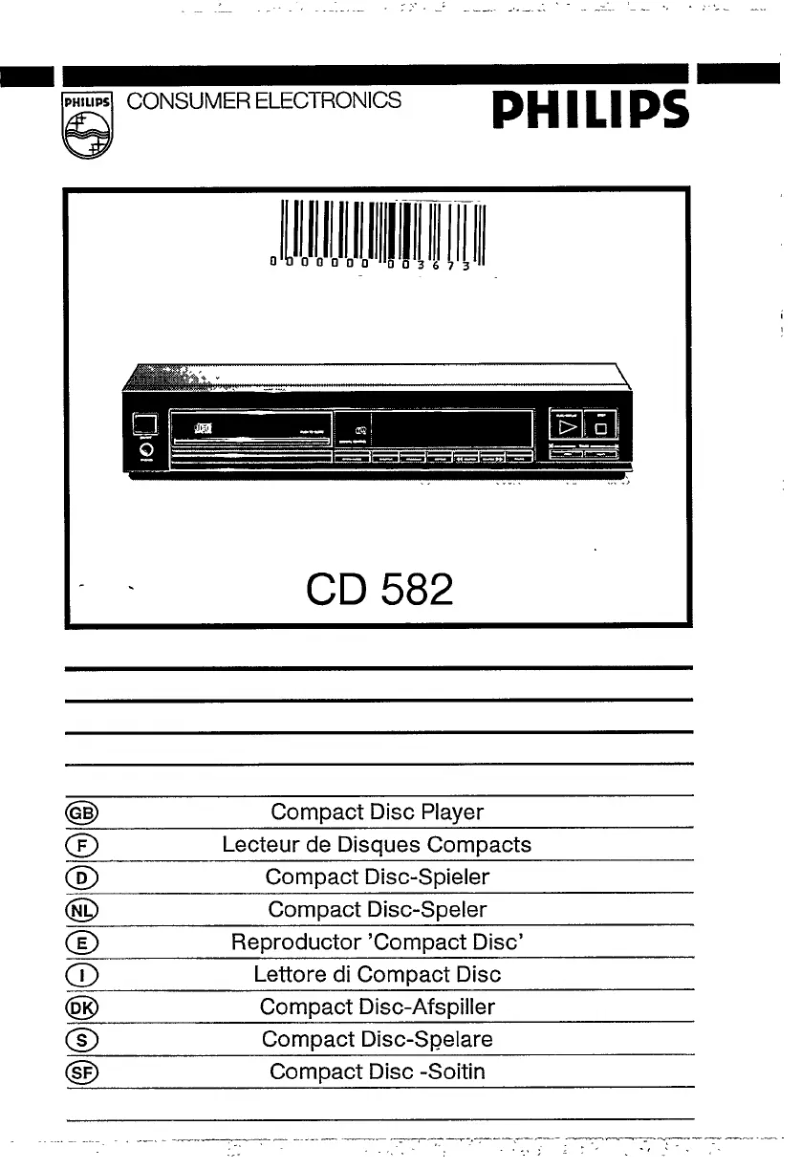 Página 1 del manual Manual de usuario Philips CD582