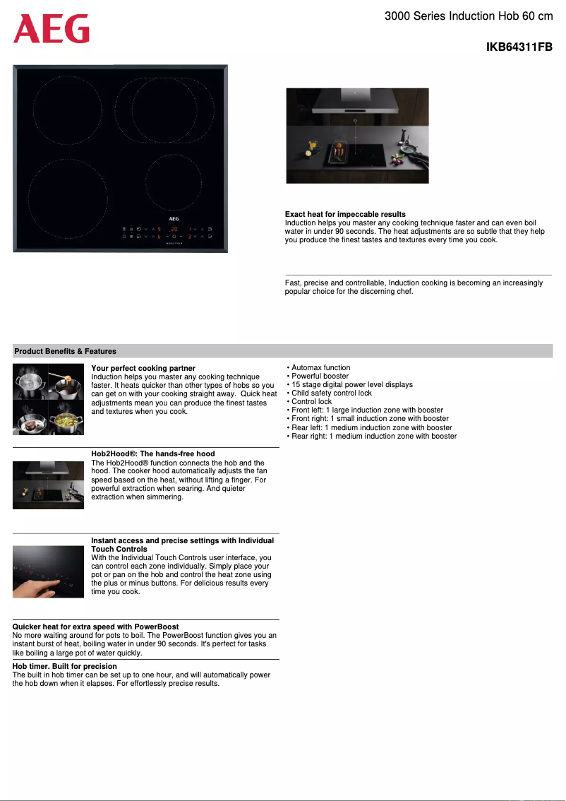 Image de la première page du manuel de l'appareil IKB64311FB