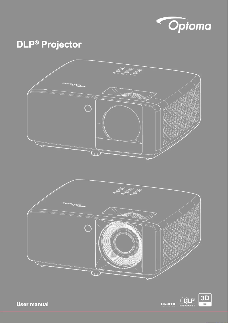 Page n°1 - Manuel utilisateur Optoma UHZ66