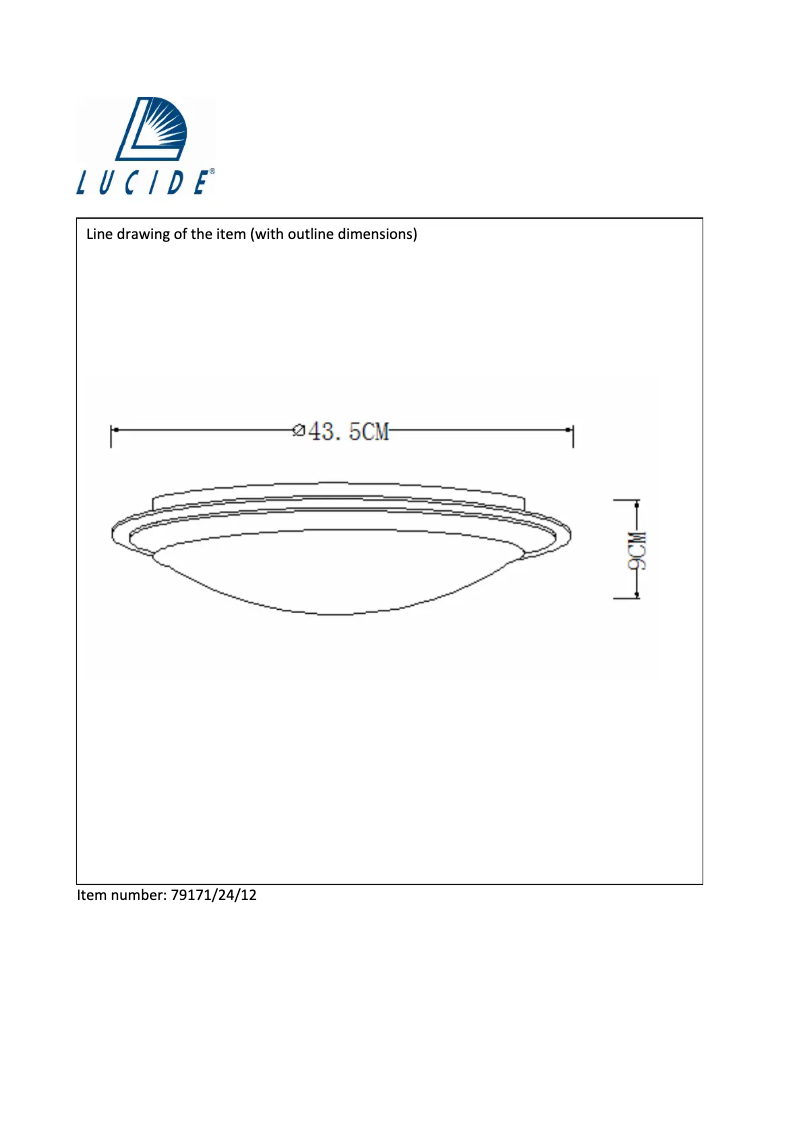 Page n°1 - Manuel utilisateur Lucide Gently 79171/24/12