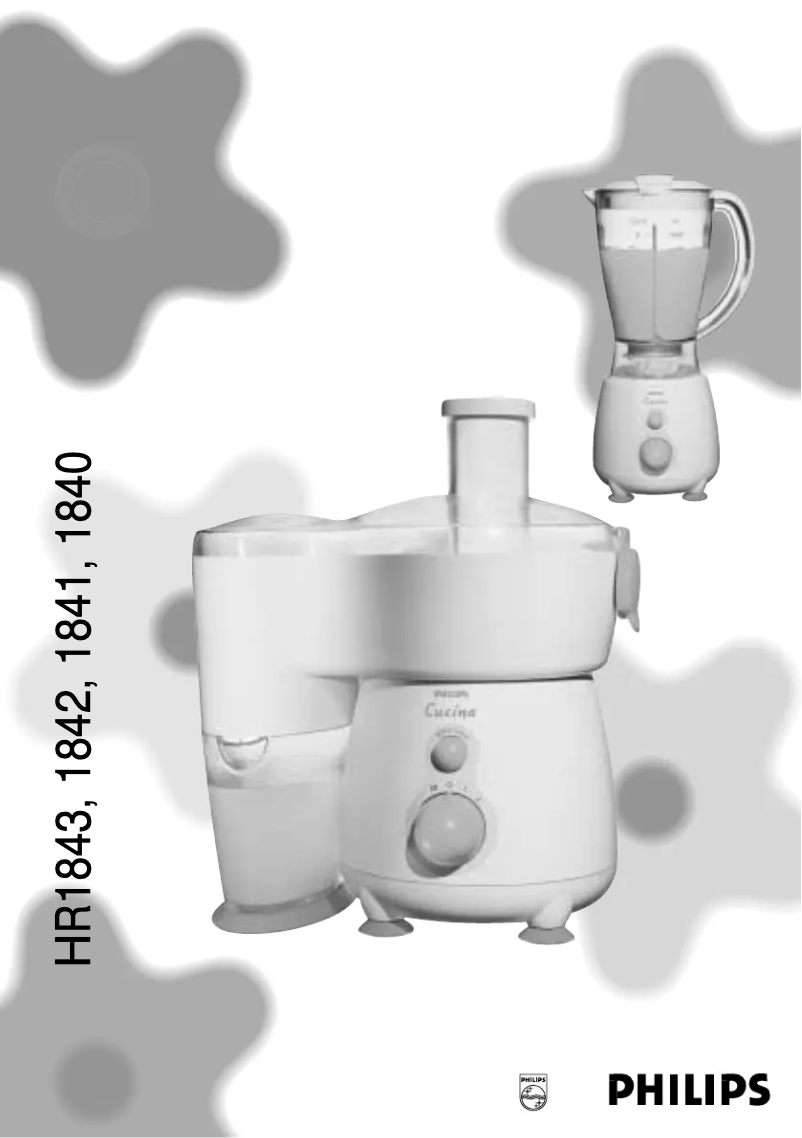 Image de la première page du manuel de l'appareil Cucina HR1840