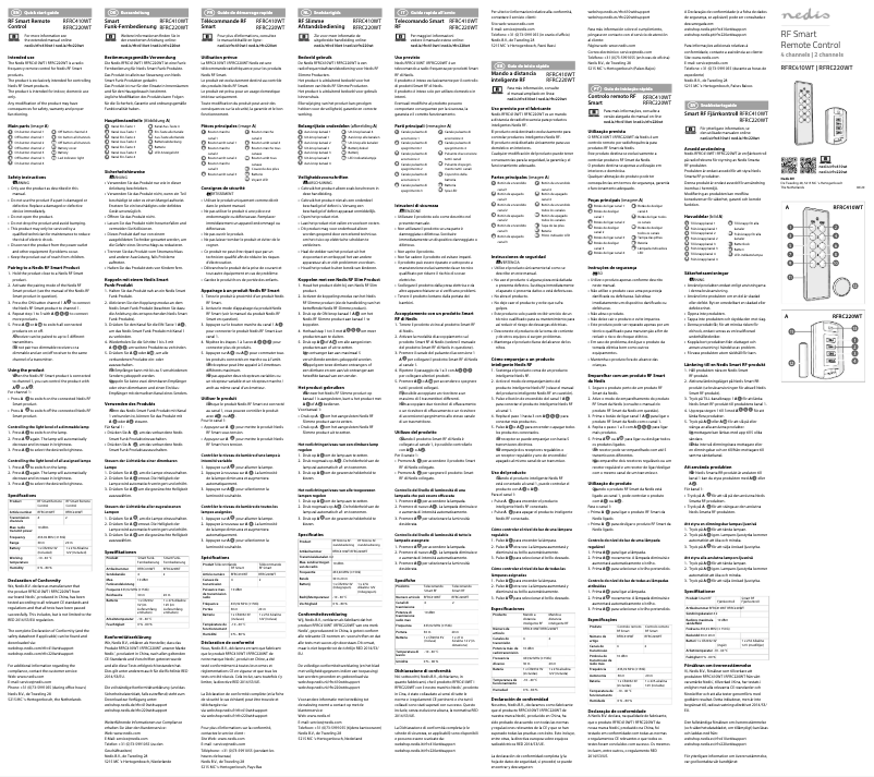 Page 1 de la notice Manuel utilisateur Nedis RFRC410WT